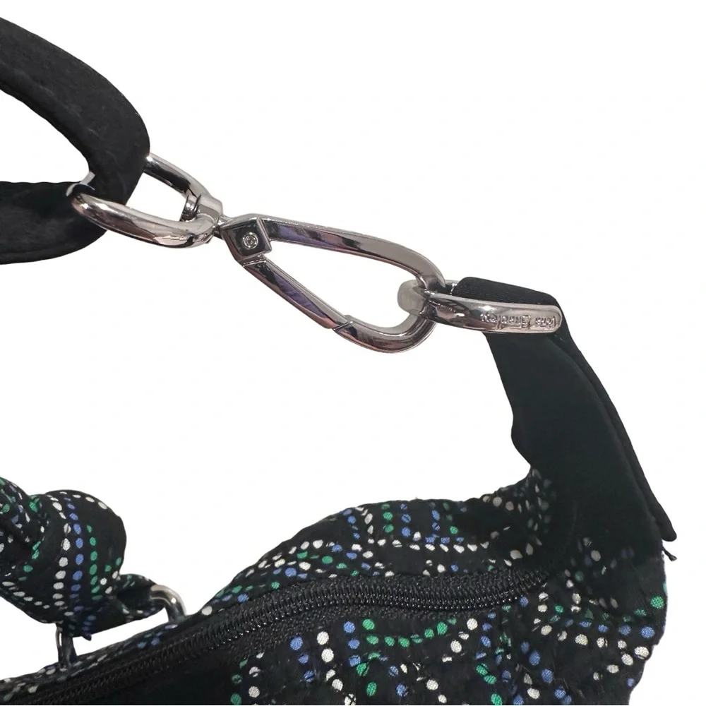 Vera Bradley Perfect Companion Satchel Handbag Adjustable Shoulder Strap Black - Picture 11 of 17